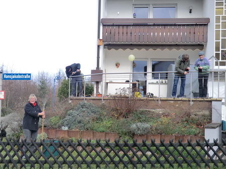 Montage des Geländers